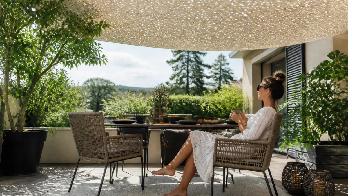 Una soluzione innovativa permette di godersi una terrazza al sole senza soffrire il caldo eccessivo, secondo esperti di arredamento da esterno.