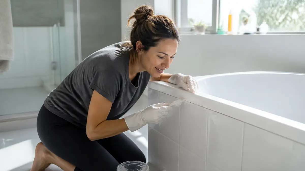 Le fughe del mio bagno erano nere e opache, finché non ho scoperto questo semplice trucco che le ha fatte tornare come nuove.